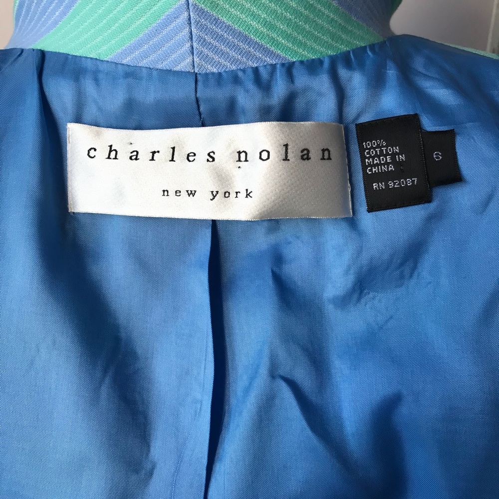 Charles Nolan striped long jacket - Picture 6 of 7